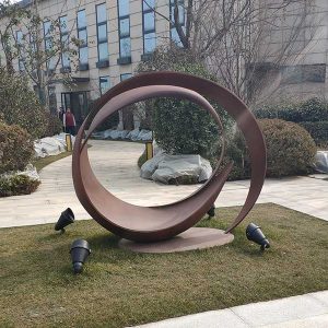 Product Name:Outdoor multi-ring bronze sculpture: the intersection of modern art