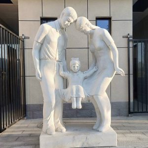 Custom white marble statues