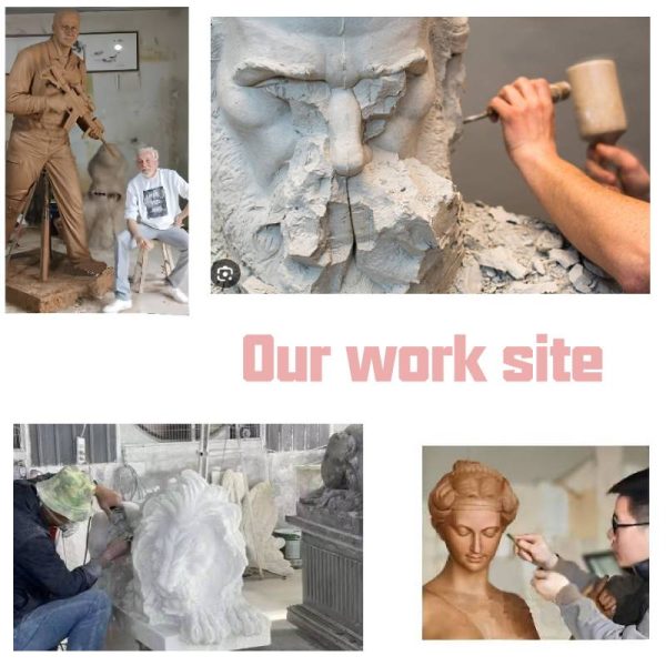 Custom white marble stone statue of the Virgin Mary Church - Image 6