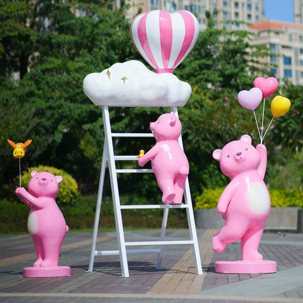 FRP cartoon bear sculpture - Image 4