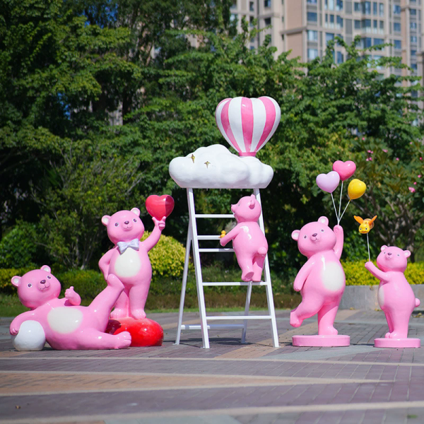 FRP cartoon bear sculpture - Image 5