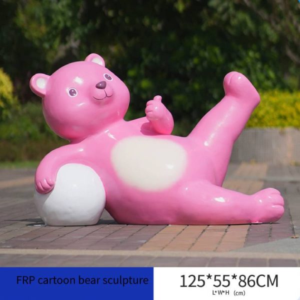 FRP cartoon bear sculpture - Image 6