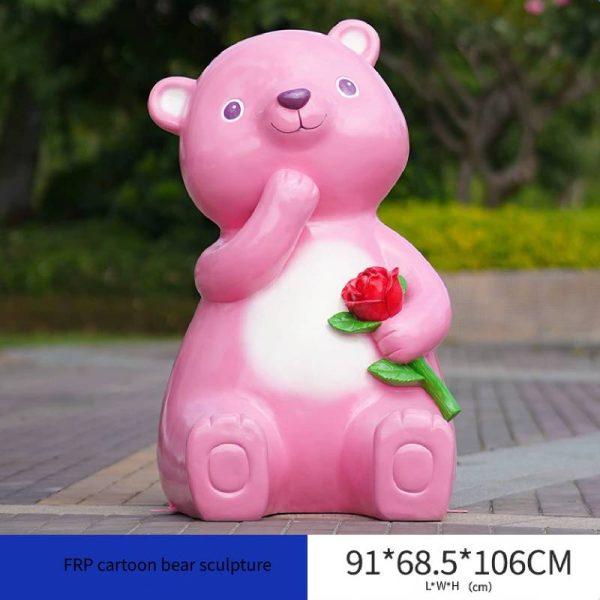 FRP cartoon bear sculpture - Image 7
