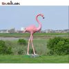Custom outdoor park fiberglass flamingo sculpture - Image 6