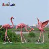 Custom outdoor park fiberglass flamingo sculpture - Image 2