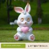 Fiberglass cartoon rabbit sculpture - Image 5
