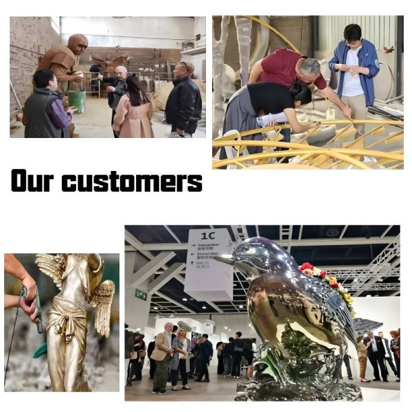 Our factory and visiting customers