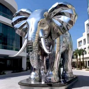 Stainless Steel Elephant Sculpture