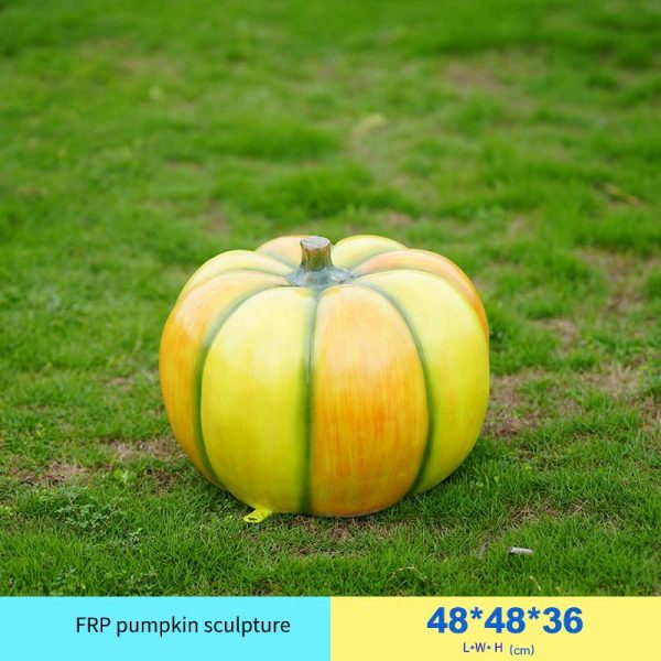 Outdoor simulated vegetable pumpkin ornaments fiberglass sculpture garden courtyard decoration garden landscape sketch - Image 5