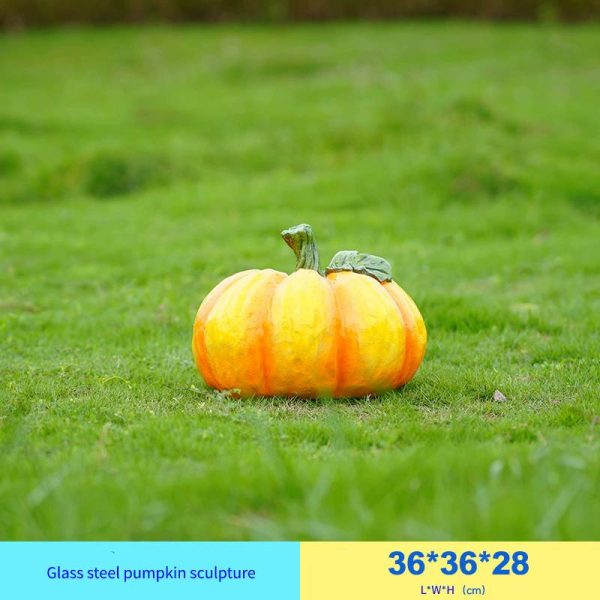 Outdoor simulated vegetable pumpkin ornaments fiberglass sculpture garden courtyard decoration garden landscape sketch - Image 6