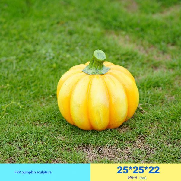 Outdoor simulated vegetable pumpkin ornaments fiberglass sculpture garden courtyard decoration garden landscape sketch - Image 7