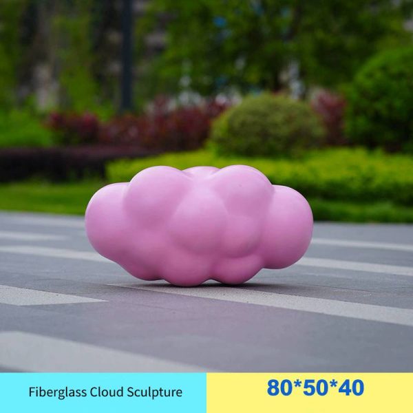 Cloud balloon ornaments fiberglass scenic spot shopping mall photo check-in large cloud sculpture - Image 7