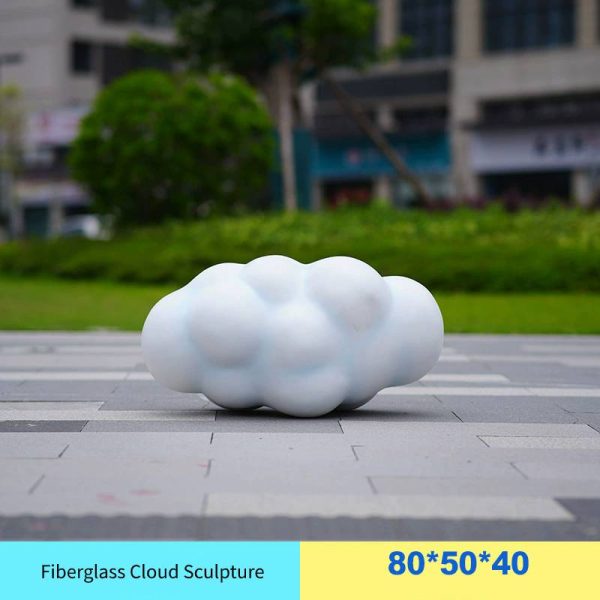 Cloud balloon ornaments fiberglass scenic spot shopping mall photo check-in large cloud sculpture - Image 6