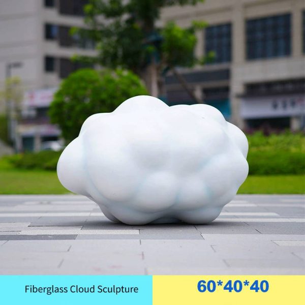 Cloud balloon ornaments fiberglass scenic spot shopping mall photo check-in large cloud sculpture - Image 5