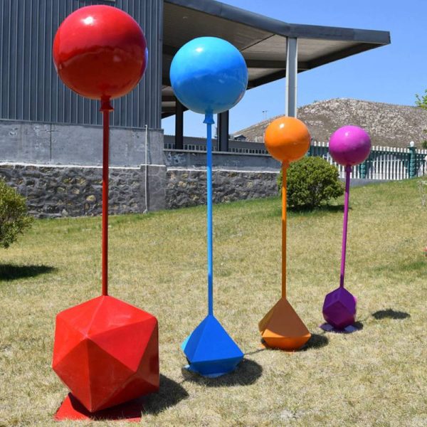 Outdoor Square Park Shopping Mall Fiberglass Balloon Sculpture - Image 6