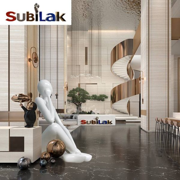 Interior white abstract fiberglass figurine - Image 3