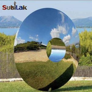 Outdoor park square large stainless steel mirror ring sculpture