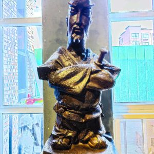 Bronze sculptures of Chinese ancient costume characters