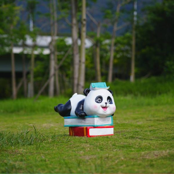 Outdoor Park Fiberglass Panda Sculpture - Image 3