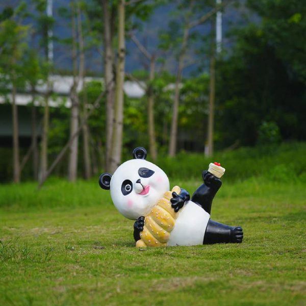 Outdoor Park Fiberglass Panda Sculpture - Image 5