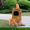 Outdoor park fiberglass animal sculpture trash can - Image 5