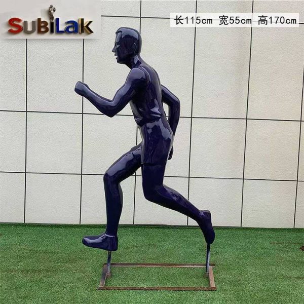A fiberglass reinforced plastic sports figure statue in an outdoor park sports venue - Image 3