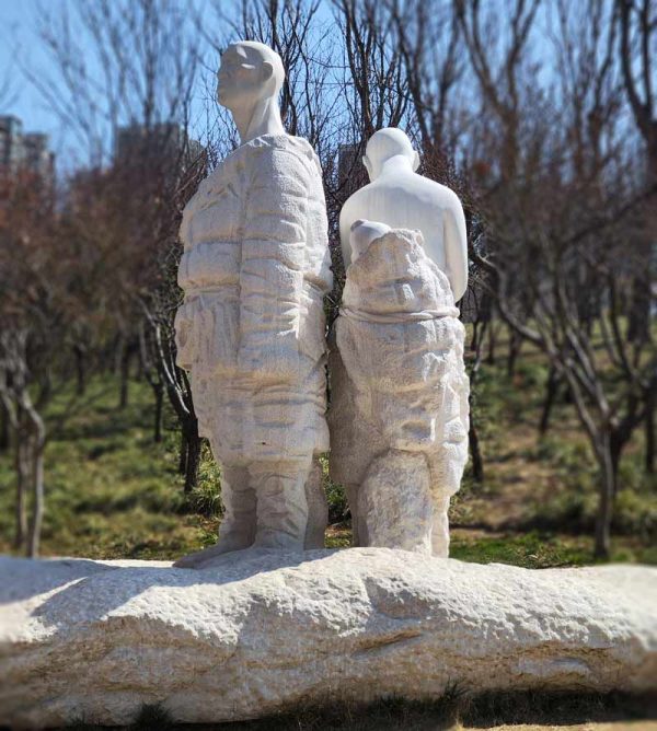 Enlightenment: A man, a woman and their baby, living a hard life