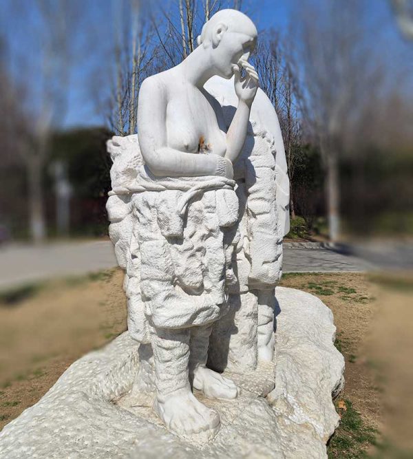 Enlightenment: A man, a woman and their baby, living a hard life