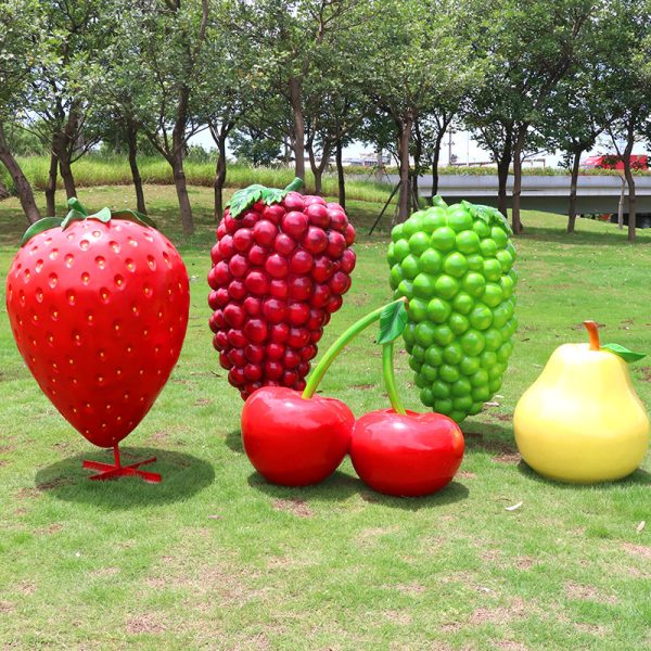 Outdoor Park Agricultural Sightseeing Garden Fiberglass Vegetable and Fruit Sculpture - Image 3