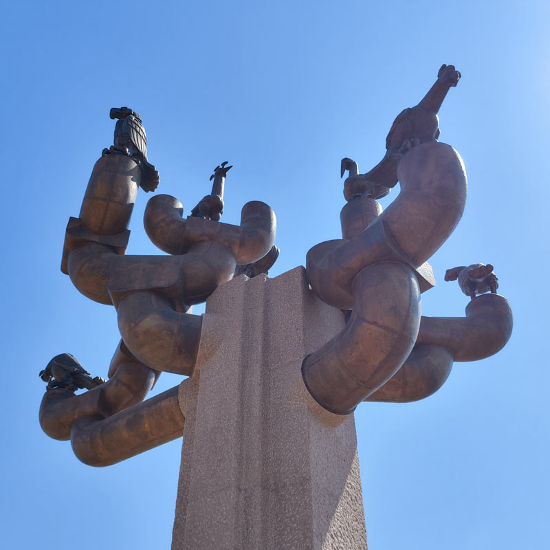 Ancient Chinese Mythology: Bronze Sculpture of Divine Birds and Giant Trees