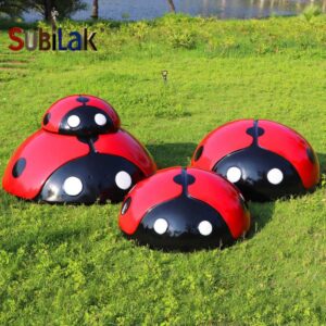 Outdoor Park Lawn Ladybug Fiberglass Sculpture