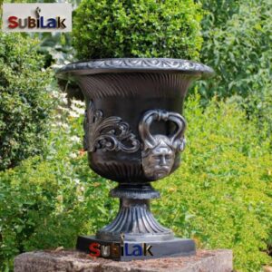European Garden Bronze Flower Pot