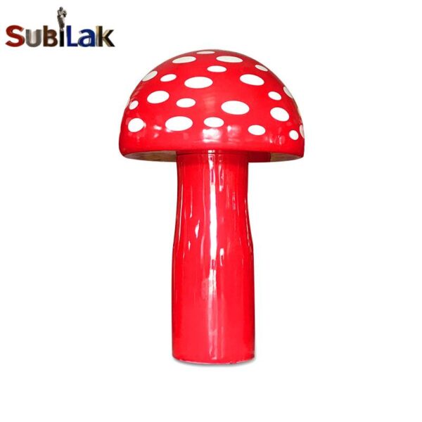 Giant fiberglass mushroom sculpture in outdoor park and indoor - Image 2