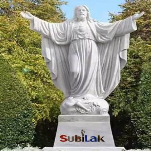 Customized marble statues of Jesus, religious Christian statues carved from marble