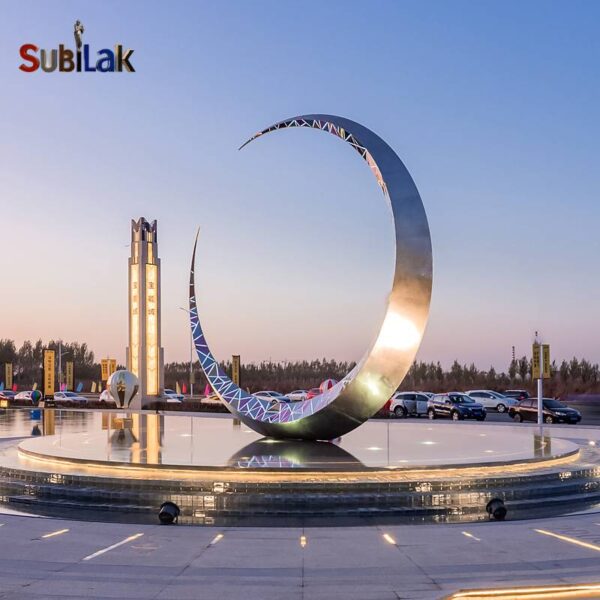 Rectangular stainless steel moonlight spot in outdoor park public places - Image 3