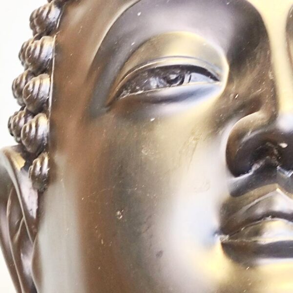 Bronze Buddha Statue Tathagata Buddha Bronze Head Modern Sculpture Artwork