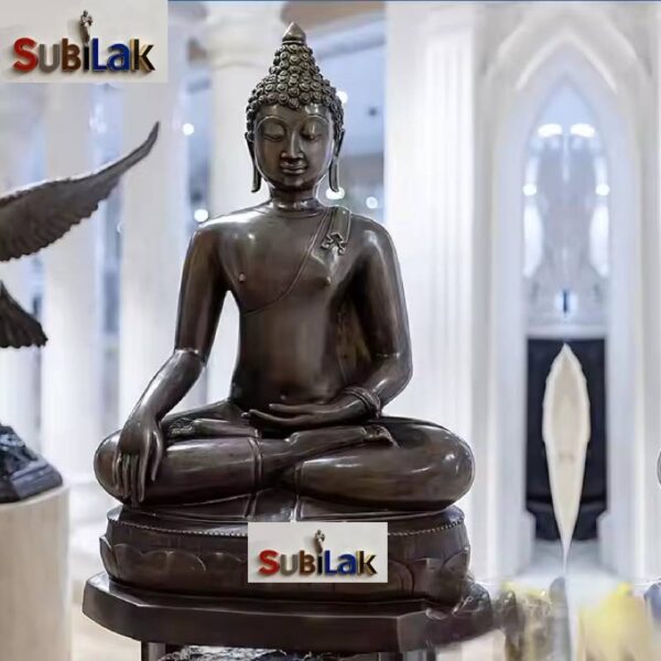Outdoor Customized Brass Budha Tibetan Bronze Sitting Buddha Statue Indian Sculpture - Image 5