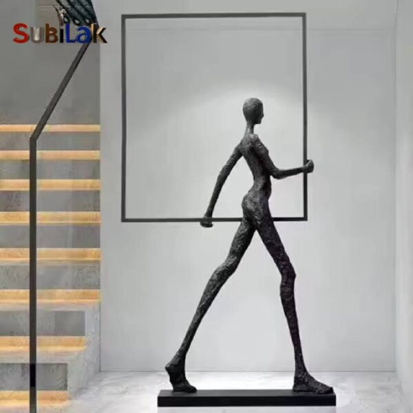 Interior home decor modern design life size bronze human body abstract art sculpture - Image 3