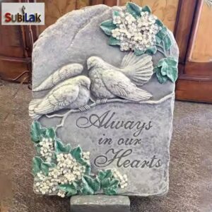 Wholesale Granite Marble Cemetery Stone Monument Tombstone Antique Tombstone with Dove Carving