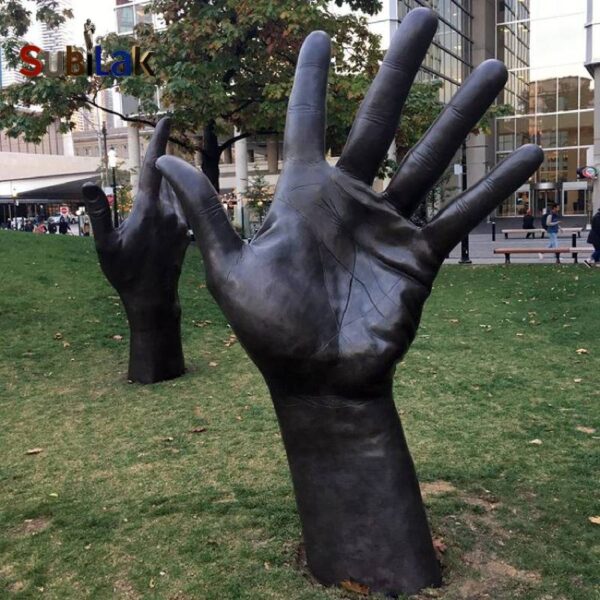 Outdoor Plaza Character Fist Sculpture - Image 3