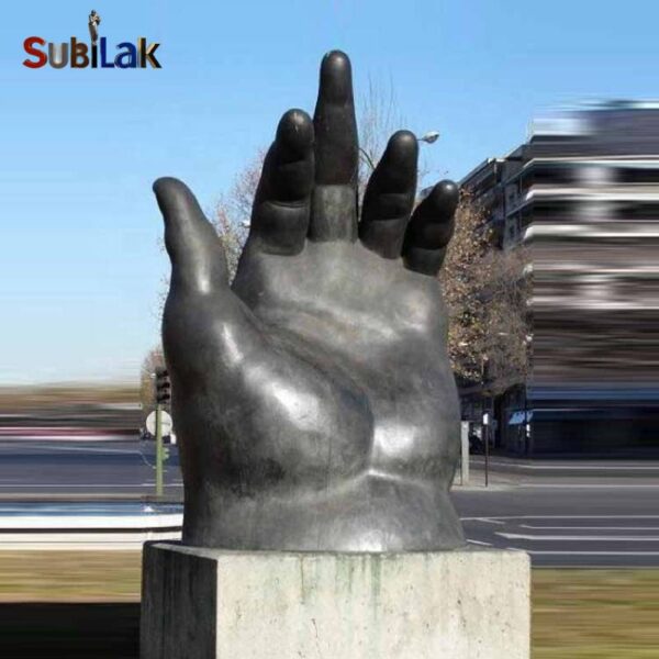 Outdoor Plaza Character Fist Sculpture - Image 2