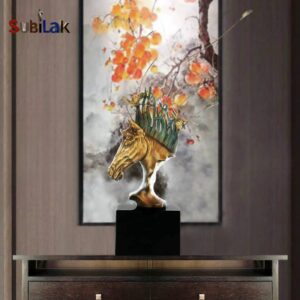 Bronze horse head sculpture for interior decoration