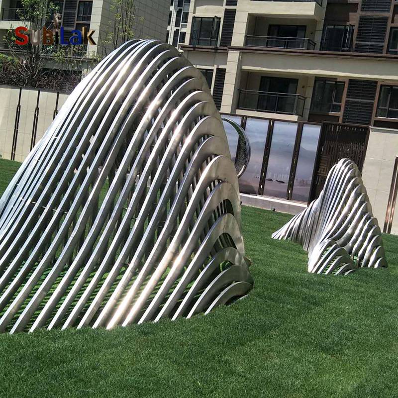 Outdoor park stainless steel rockery sculpture - Image 4