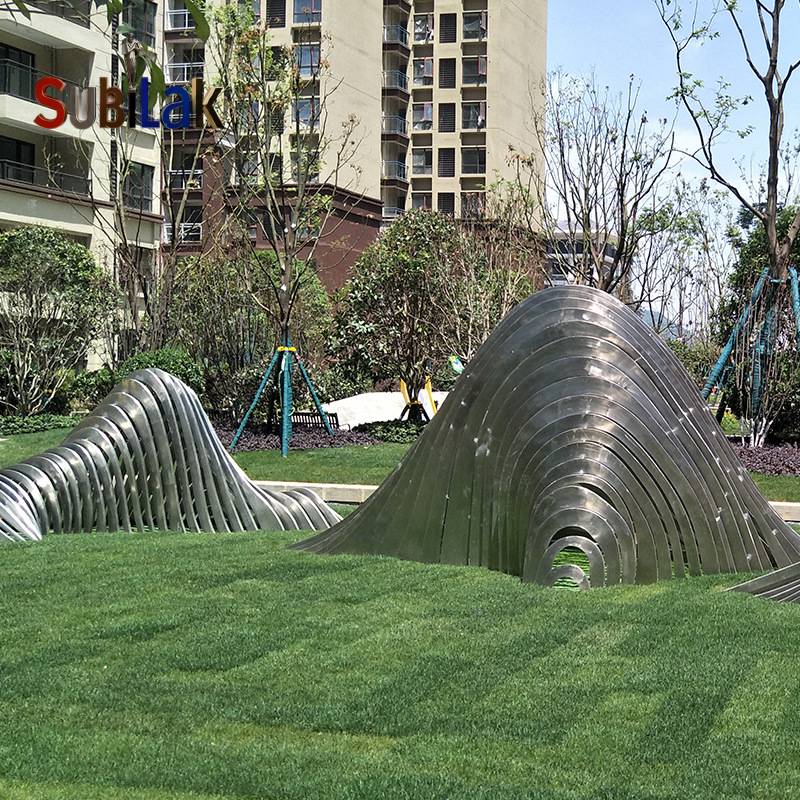 Outdoor park stainless steel rockery sculpture - Image 2