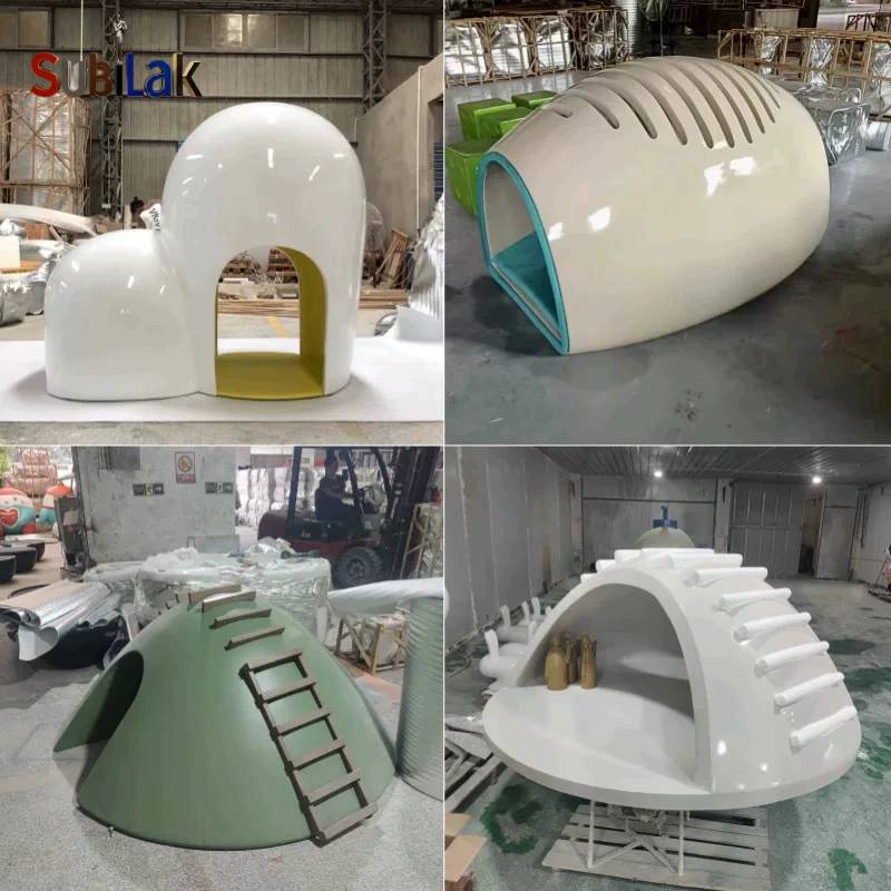 Fiberglass sculpture with the theme of “Forest Hut” - Image 4