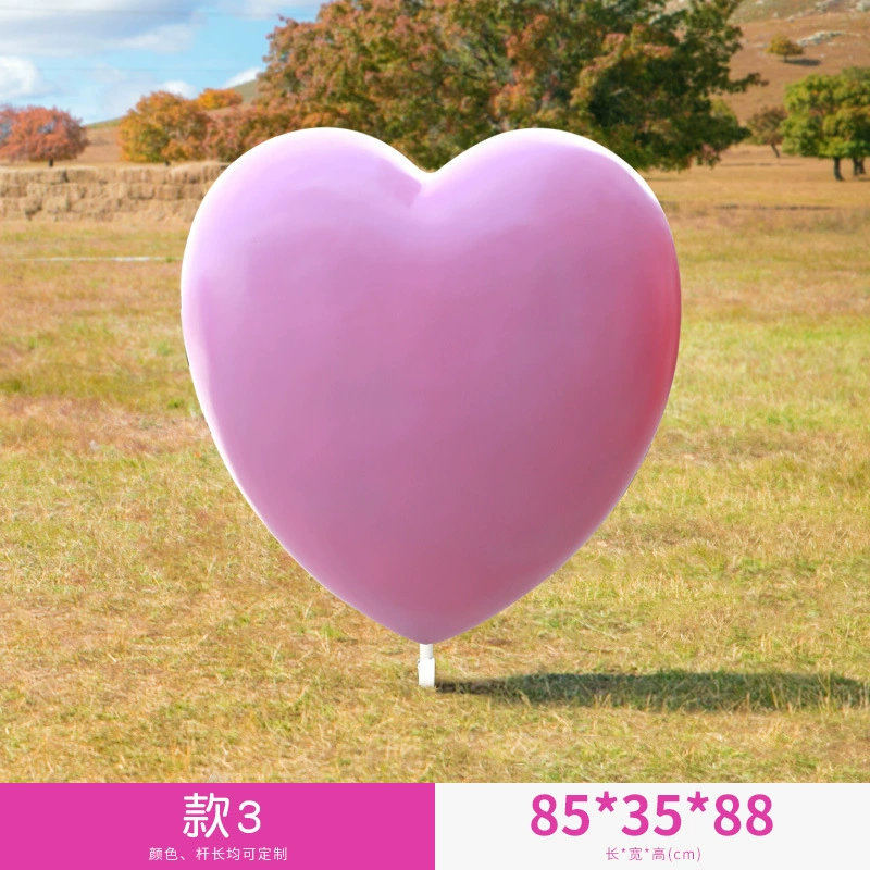 Illuminated Heart Sculpture Outdoor Fiberglass Garden Landscape Courtyard, Mall, Hotel Decor Holiday Atmosphere Accent - Image 16