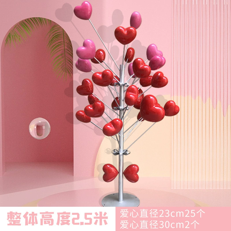 Illuminated Heart Sculpture Outdoor Fiberglass Garden Landscape Courtyard, Mall, Hotel Decor Holiday Atmosphere Accent - Image 15