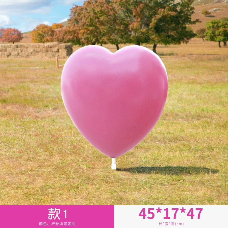 Illuminated Heart Sculpture Outdoor Fiberglass Garden Landscape Courtyard, Mall, Hotel Decor Holiday Atmosphere Accent - Image 13