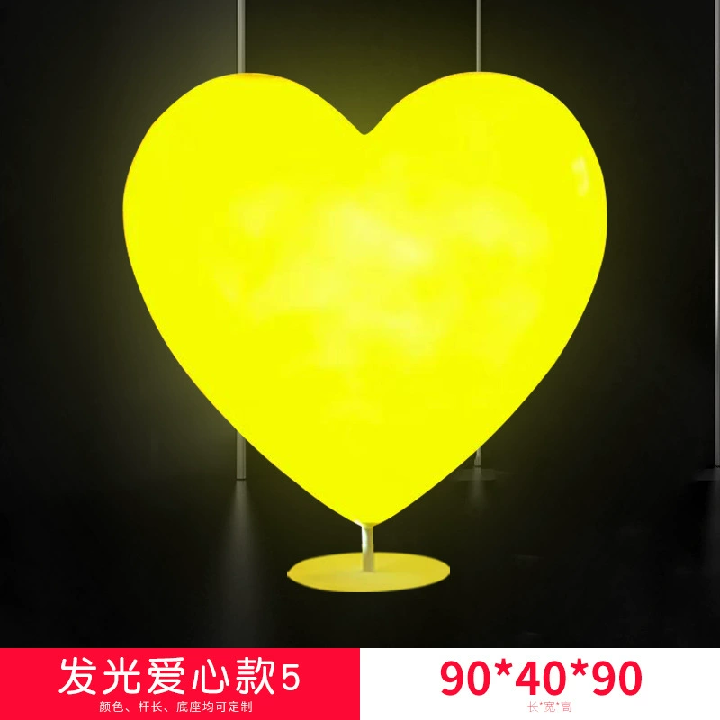 Illuminated Heart Sculpture Outdoor Fiberglass Garden Landscape Courtyard, Mall, Hotel Decor Holiday Atmosphere Accent - Image 7