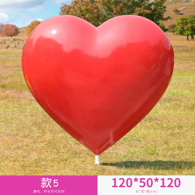 Illuminated Heart Sculpture Outdoor Fiberglass Garden Landscape Courtyard, Mall, Hotel Decor Holiday Atmosphere Accent - Image 6